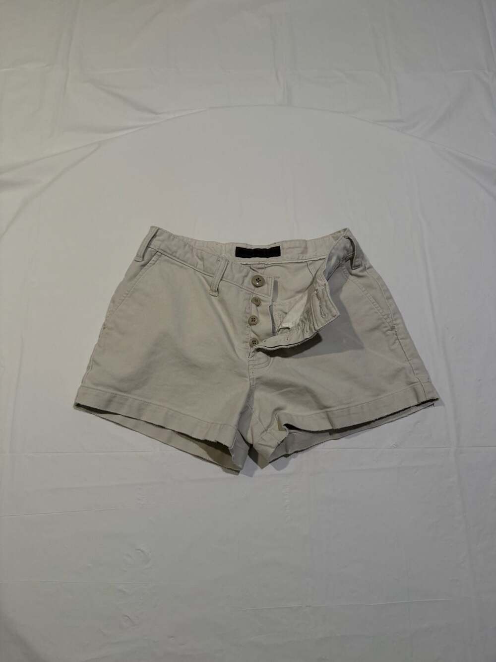 Abercrombie & Fitch Women's Button-Fly Utility Chino Shorts Size 0